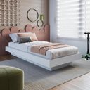 Ver imagem 3 de Cama de Solteiro para Colchão 78/88x188cm Multimóveis Cr40155 Branco