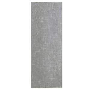 Tapete Passadeira Sisal Sintético 45x135- Antiderrapante Cinza