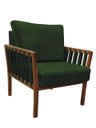Ver imagem 1 de POLTRONA DECORATIVA LUXO CALIFÓRNIA DORA BELA Califónia 0130 Verde Musgo