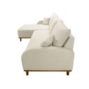 Ver imagem 4 de Sofá Albano Linho 250cm Chaise Lado Esquerdo Meu Sofá Online A302 Linho Branco