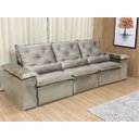 Ver imagem 4 de Sofá Retrátil Reclinável Confortável Várias Cores e Tamanhos Cor:bege;tamanho:2,70