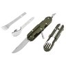 Canivete Multifuncional Camping Pesca Abridor Colher Garfo com bainha - Verde - 2