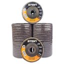 Ver imagem 1 de 50 Peças Disco Flap Curvo 4.1/2 115mm Metais Ferrosos Grão 40 Stein