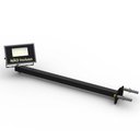 Ver imagem 5 de 08 Suportes Refletor Base Reta Braço 40 Cm 8 Cjts - Preto