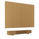 Ver imagem 3 de Rack Ripado com Painel TV até 86 Polegadas Planejado 320x250cm Aruá CabeCasa MadeiraOriginals Marrom Jatobá