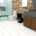 Ver imagem 2 de Armário Banheiro Auxiliar Banheiro Mesa Lateral para Vazo Sanitário Preto