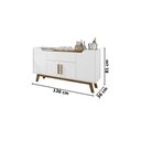 Ver imagem 4 de Aparador Buffet Future Branco/cinamomo – Bechara Móveis