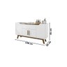 Aparador Buffet Future Branco/cinamomo – Bechara Móveis - 4