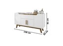 Ver imagem 4 de Aparador Buffet Future Branco/cinamomo – Bechara Móveis