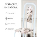 Ver mais imagens de Cadeiras para Sala de Jantar 4 Unidades Lara Branco/Arabesco