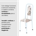 Ver imagem 5 de Cadeiras para Sala de Jantar 4 Unidades Lara Branco/Arabesco