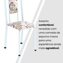 Ver imagem 4 de Cadeiras para Sala de Jantar 4 Unidades Lara Branco/Arabesco