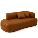 Ver imagem 1 de Sofá Orgânico Versátil Abby 160 Cm - Zahav Estofados:bouclê/courino Sintético Marrom