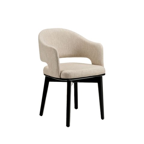 Cadeira Nanda: Sofisticação e Conforto Natural em Madeira Elegante Tolle Móveis Nan105
