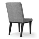 Ver imagem 6 de Cadeira Sala de Jantar Base Madeira Preto Kit 8 Sofia Linho Grafite A26 D03 - D'rossi