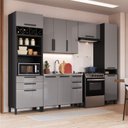 Ver imagem 1 de Cozinha Modulada Compacta Torre Quente 5 Peças Diamante Cinza/Chumbo/Titânio