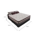 Ver imagem 2 de Cama Box Queen 158 Tecido Sintético Preto com Colchão Little Angel - Bello Box - Mola Superlastic