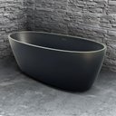 Ver imagem 2 de Banheira Freestanding Imersão Viena 150 Preto 1,5m Pex