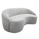 Ver imagem 6 de Sofá Curvo Montserrat 180cm 03 Lugares Bouclé Cinza Claro - Nexta Casa