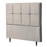 Cabeceira Cama Box Super King 195cm Roma Suede Bege - Vallisa Decor - 1