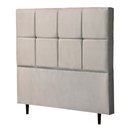 Ver imagem 1 de Cabeceira Cama Box Super King 195cm Roma Suede Bege - Vallisa Decor