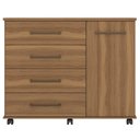 Ver imagem 7 de Cômoda Para Quarto 1 Porta 4 Gavetas Flora D02 Amendola Touch - Mpozenato