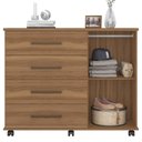 Ver imagem 4 de Cômoda Para Quarto 1 Porta 4 Gavetas Flora D02 Amendola Touch - Mpozenato