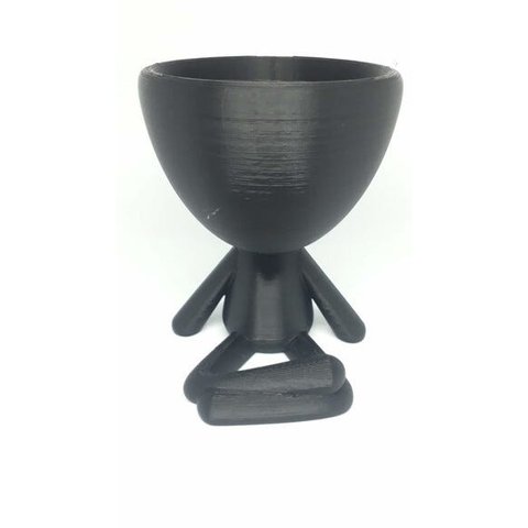 Vaso Decorativo - Robert Plant - Sentado Com Perna Cruzada - Impresso em 3D