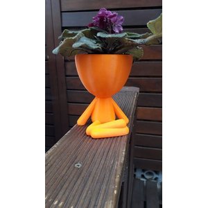 Vaso Decorativo - Robert Plant - Sentado Com Perna Cruzada - Impresso em 3D