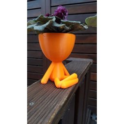 Vaso Decorativo - Robert Plant - Sentado Com Perna Cruzada - Impresso em 3D - 2