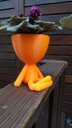 Ver imagem 2 de Vaso Decorativo - Robert Plant - Sentado Com Perna Cruzada - Impresso em 3D