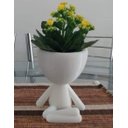 Ver imagem 1 de Vaso Decorativo - Robert Plant - Sentado Com Perna Cruzada - Impresso em 3D