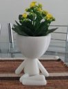 Ver imagem 1 de Vaso Decorativo - Robert Plant - Sentado Com Perna Cruzada - Impresso em 3D