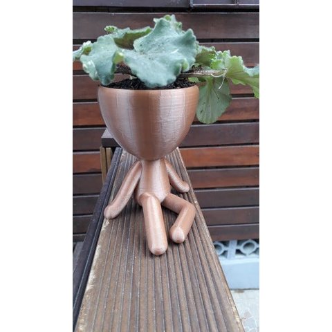 Vaso Decorativo - Robert Plant - Sentado - Impresso em 3D