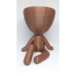 Vaso Decorativo - Robert Plant - Sentado - Impresso em 3D - 2