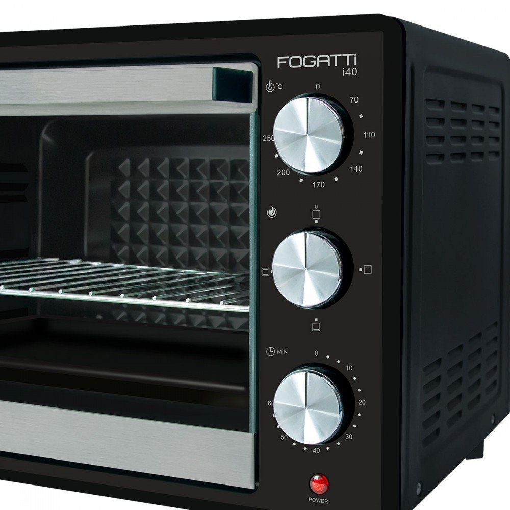 Forno Elétrico de Bancada 127v 40 Litros Preto I40 - Fogatti - 2