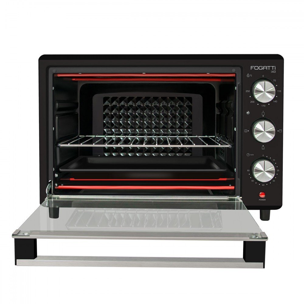 Forno Elétrico de Bancada 127v 40 Litros Preto I40 - Fogatti - 3