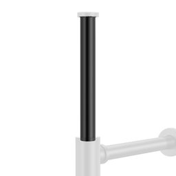 Prolongador de Sifão Metálico para Banheiro Line Preto - 1