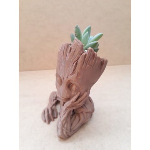 Vaso Suculenta - Baby Groot - Impresso em 3D