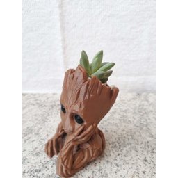 Vaso Suculenta - Baby Groot - Impresso em 3D - 2