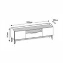 Ver imagem 4 de Rack Ravena 180 TV até 60 Off White/Noce Casa D
