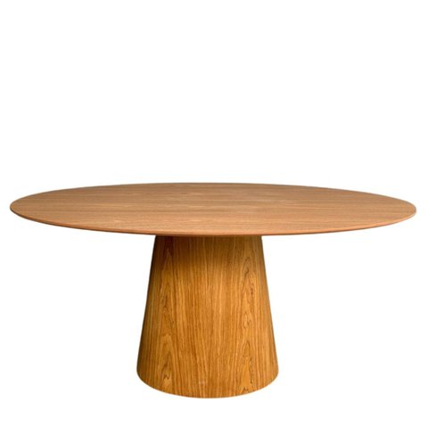 Mesa de Jantar Cone Oval 244x137 Cm Freijó