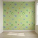 Ver imagem 3 de Papel de Parede Kawaii Jardim Encantado – Verde Limão