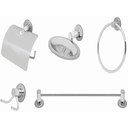Ver mais imagens de Kit Acessorios Banheiro 6pcs com Ducha Higienica Inox Completa 1/4 Volta
