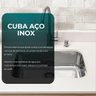 Cuba Aço Inox Zilei Extra Funda Polida Alto Brilho 56x34x17 - 3
