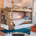 Ver imagem 2 de Treliche Infantil com Escada e Nichos Infix C06 Aveiro-branco - Mpozenato