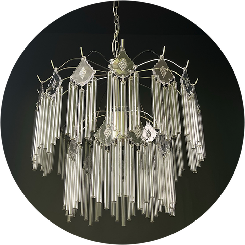 Lustre Pendente De Cristal Vidro Para Quarto Moderno
