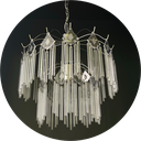 Ver imagem 1 de Lustre Pendente De Cristal Vidro Para Quarto Moderno