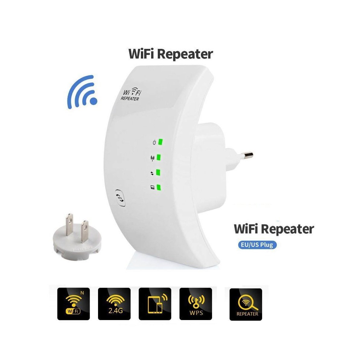 Repetidor De Sinal Amplificador Wireless Wifi Potente Barato Cazonato - 2