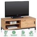 Ver imagem 2 de Rack TV Bancada 32 Polegadas Madeira 1 Portas 2 Prateleiras Selma Madeirado